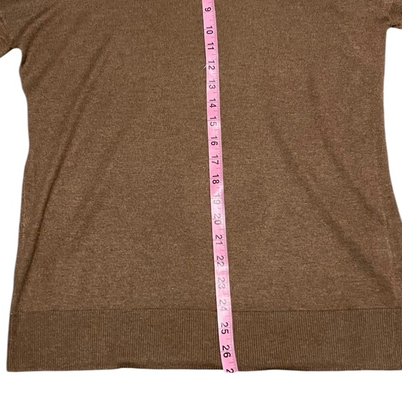 NAADAM Brown Silk Cashmere Turtleneck Tunic Sweater Size XS NWOT - Picture 14 of 16
